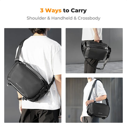 K&F CONCEPT 12L/10L Camera Sling Bag Waterproof Travel Photography Shoulder Bag For Canon Sony DSLR Camera Case Tripod Holder