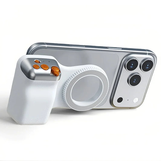 Magnetic Phone Camera Shoot Hand Grip Zoomable Smart Phone Holder Shooting Aid Remote Control Handle For Iphone Android Phone