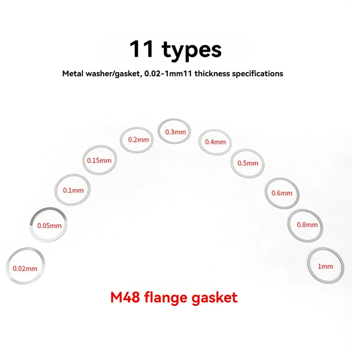 A72P Flanges 0.1-1MM Multiple Specifications Stainless Steel Flange Gasket Camera Photography Astronomy Telescope Part M48