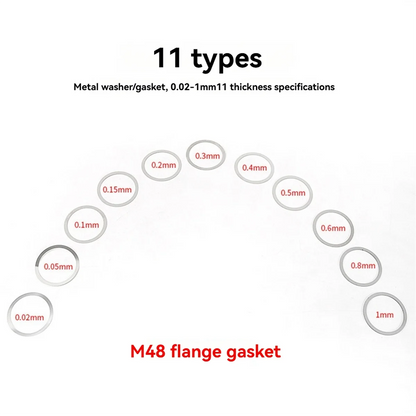 A72P Flanges 0.1-1MM Multiple Specifications Stainless Steel Flange Gasket Camera Photography Astronomy Telescope Part M48