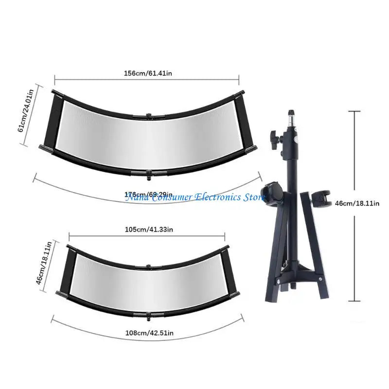 G7NE MultiPurpose U Shaped Photography Reflector Metal Frame For Portrait Commercial Wedding Photography Compactly Portable