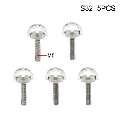 1/4-20 D-ring Mounting Camera Screws Stainless Steel Extended DSLR Tripod Quick Release Plate Screw Photography Accessories