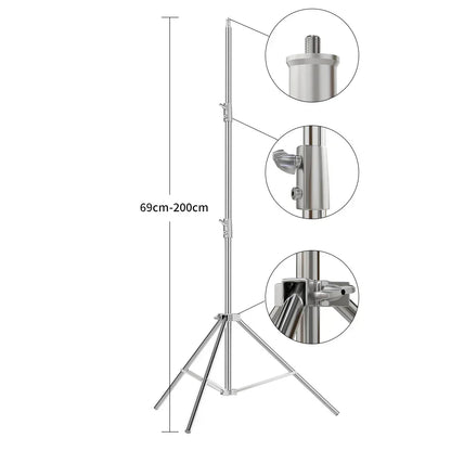 SH 2.8M Stainless Steel Light Stand Heavy Duty Load weight 10kg Photography Studio Support Tripod For Led Light Photo Studio