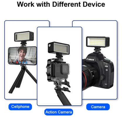 Waterproof Led Video Diving Light Underwater Lamp Photography Lighting for GoPro 11/10 Sjcam Yi DJI Osmo Cellphone Action Camera