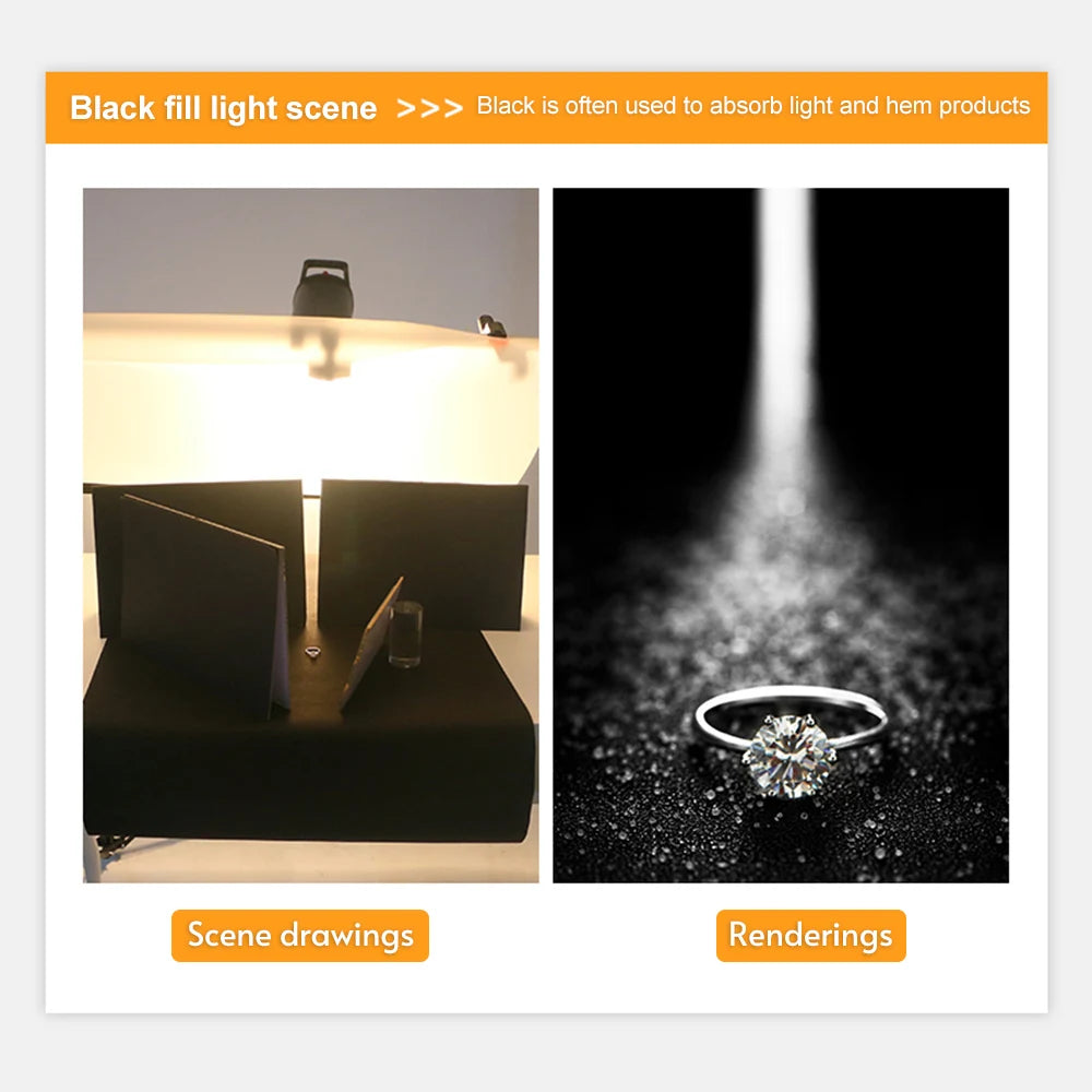 Multi-functional Photography Reflector Cardboard Foldable Photography Reflector Diffuser Board