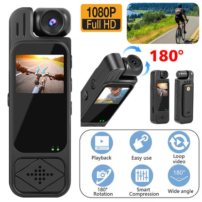 2026 Portable HD 1080P Mini Camera Digital Video Recorder Worn Police Small Body Cam Infrared Night Vision Sports DV Camcorders