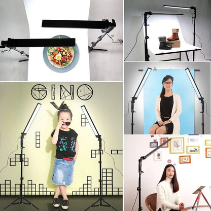 180 LED Light Photography Studio LED Lighting Kit Adjustable Light with Light Stand Tripod Photographic Video ill Light