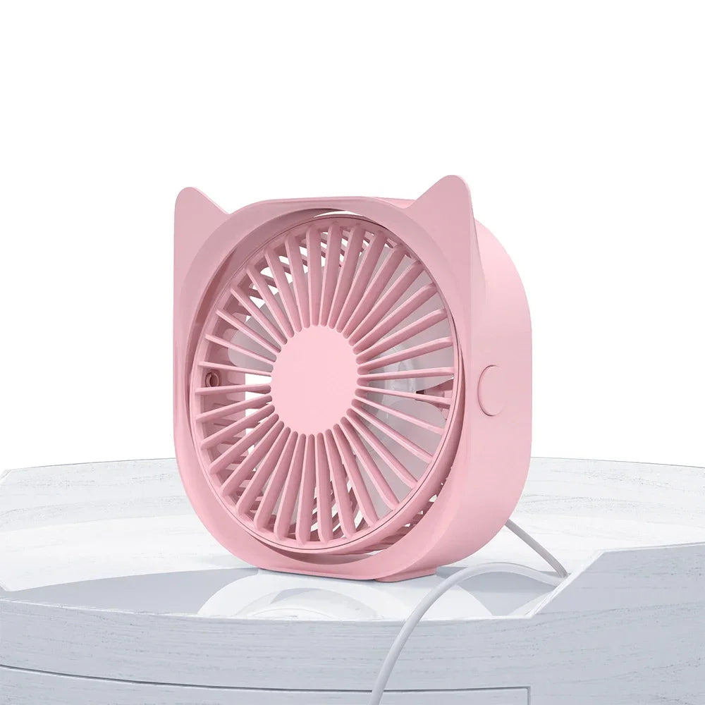 Mini USB Fan Table Small Fan Electronic Summer USB Smart Gadgets Portable Cool Gadgets Silent Rechargeable For Office Home