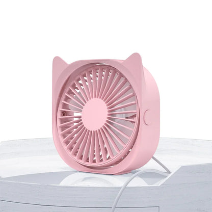 Mini USB Fan Table Small Fan Electronic Summer USB Smart Gadgets Portable Cool Gadgets Silent Rechargeable For Office Home