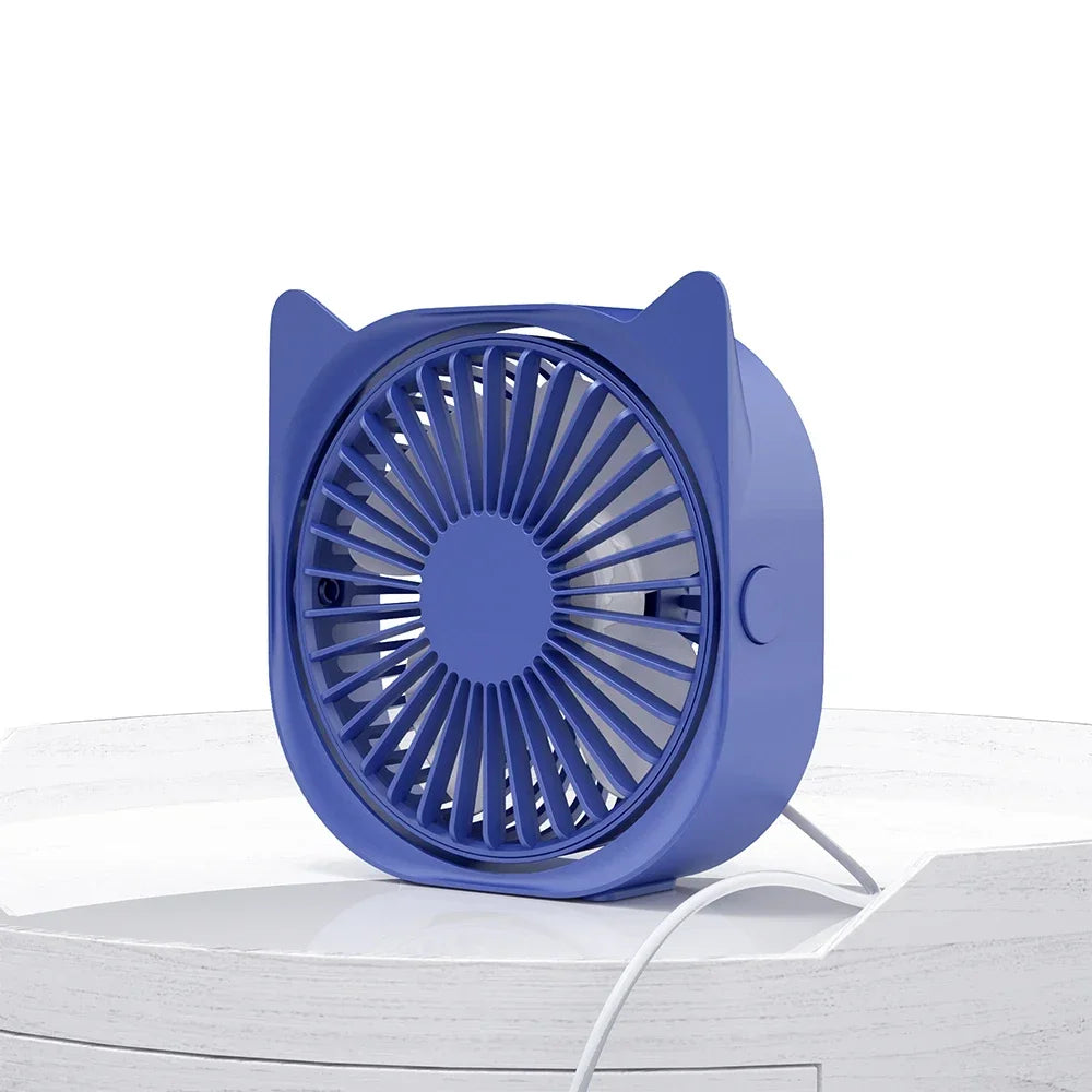 Mini USB Fan Table Small Fan Electronic Summer USB Smart Gadgets Portable Cool Gadgets Silent Rechargeable For Office Home
