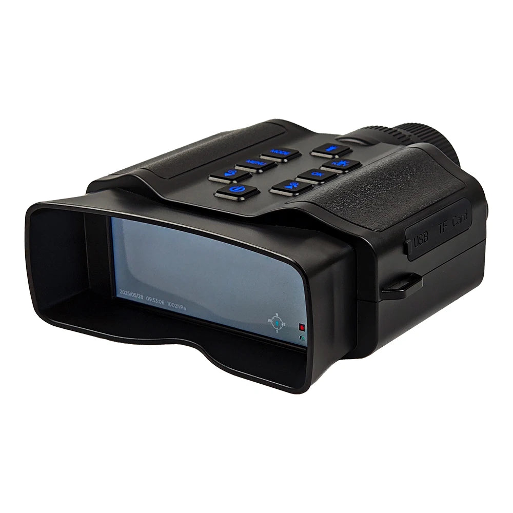 60MP 5K Infrared Night Vision Binocular Flashlight Camera with 10X HD Day and Night for Outdoor animals watching