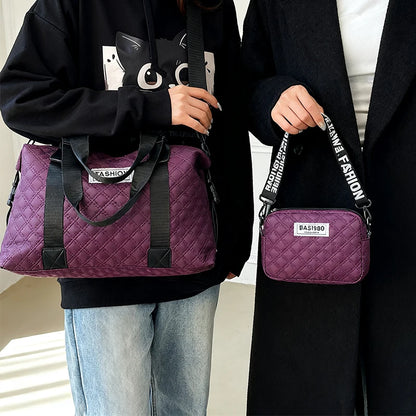Neutral color bag for men and women's suit. Suitable for travel photography. Large capacity and practical.