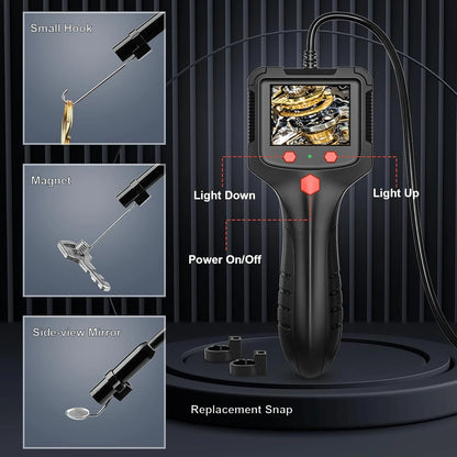 8mm 2.4in 1080P Inspection Camera Automotive Piping Endoscope Borescope Drain Channel Inspection Camera Industrial Equipment