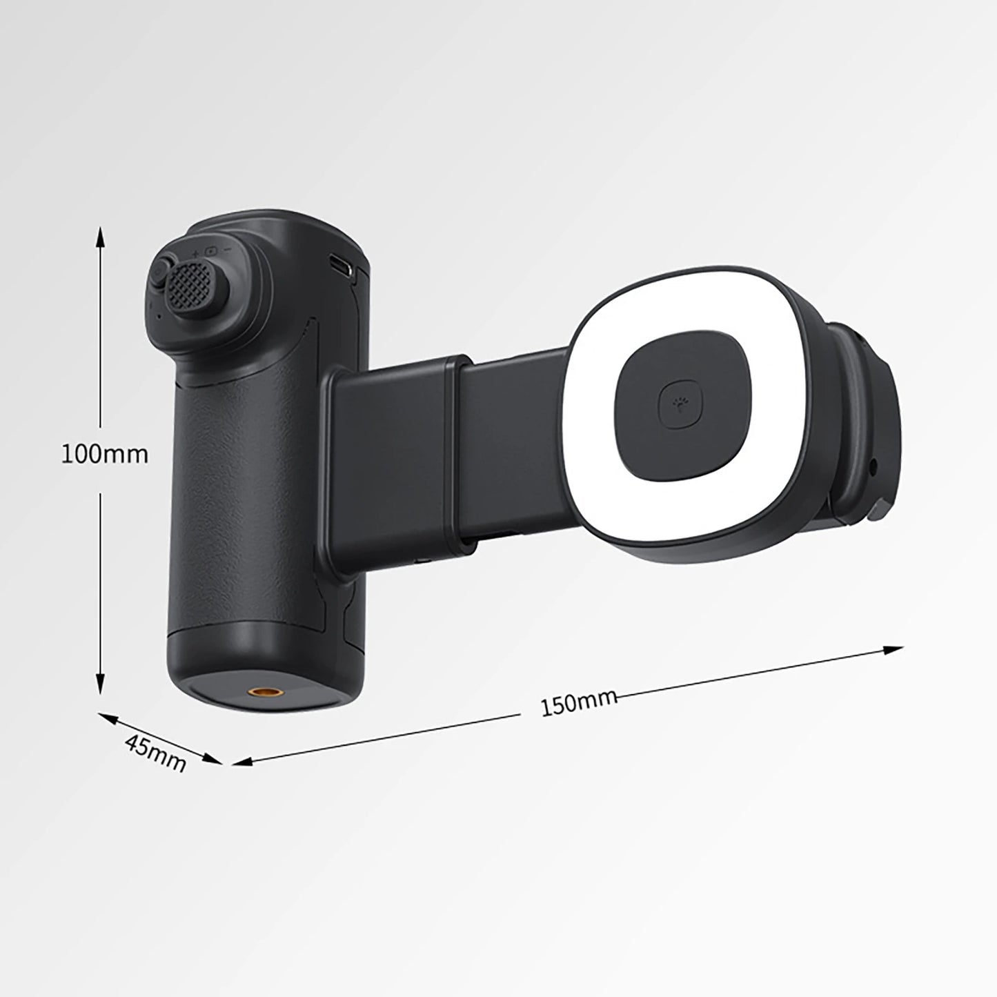 Mobile Phone Fill Light Aid Portable Handle Mobile Camera Assistant with Bluetooth LED Selfie Light for Outdoor Photography