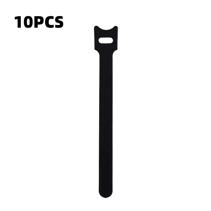 10/30/50Pcs Reusable Hook And Loop Cable Ties Fastening Strap Multi-Purpose Wire Organizers For Computer/TV/Electronic Devices