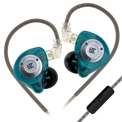 KZ EDX PRO X Dynamic Drive Earphones HIFI Bass Earbud DJ Music Cancelling Sport Headsets 2PIN Cable KZ ZSTX ZSNPRO X ZS10PRO ZVX