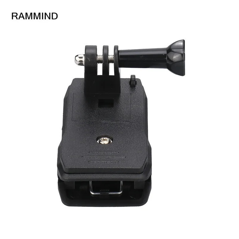 Anti-Slide 360° Rotary Action Cam Sports Camera Quick Clip Backpack Strap Mount Clamp Holder for GoPro DJI OSMO Travel Vlogging