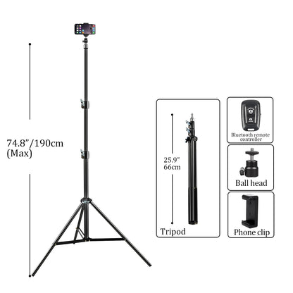 240CM/7.9FT 1/4 Screw Photography DJ Light Tripod Stand For Softboxes Green Screen Umbrella Reflector Photo Studio Lighting