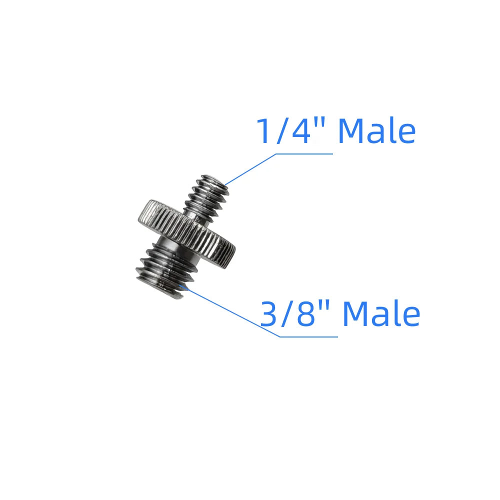 20Pcs 1/4" to 3/8" Female Screw Convert Adapter Spigot Stud Male Adapter Metal Screw for Flash Light Tripod Photo Studio Kit