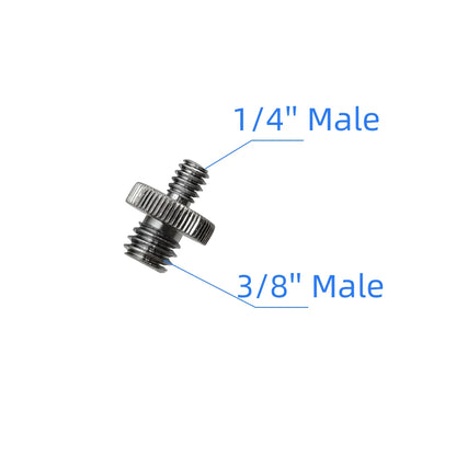 20Pcs 1/4" to 3/8" Female Screw Convert Adapter Spigot Stud Male Adapter Metal Screw for Flash Light Tripod Photo Studio Kit