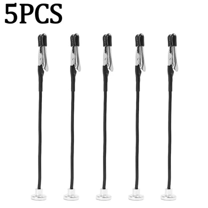 10/5PCS Magnetic Flexible Alligator Clip Electric Test Crocodile Clip for DIY Note Card Clamps Kitchen Menu Holder Photo Clips