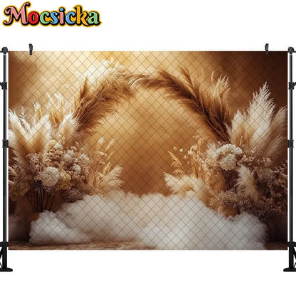 Bohemian Photography Background Couple Wedding Decoration Supplies Newborn Baby Portrait Photo Backdrops Studio Props Banner