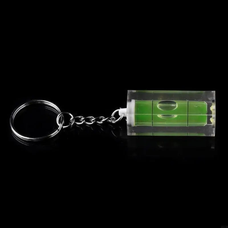Mini Square Spirit Level Key Ring Key Chain Tool Gadget Fr Photo Wall Hanging TV Green Bubble Level Aligner Measuring Tool Nivel