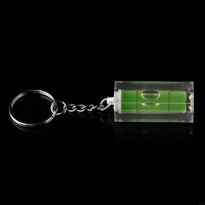 Mini Square Spirit Level Key Ring Key Chain Tool Gadget Fr Photo Wall Hanging TV Green Bubble Level Aligner Measuring Tool Nivel