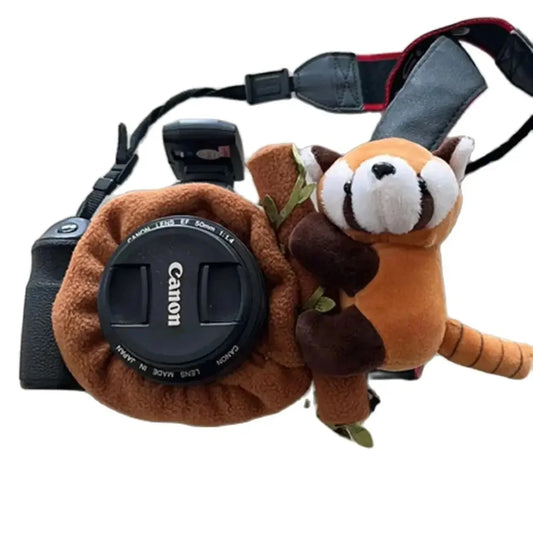 Camera Lens Buddy Baby Photography Attracts Stuffed Plush Toys Knitted Camera Lens Companion Photography Accessories