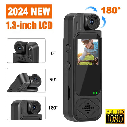 2026 Portable HD 1080P Mini Camera Digital Video Recorder Worn Police Small Body Cam Infrared Night Vision Sports DV Camcorders