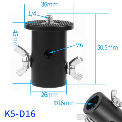 Tripod Light Stand Adapter 1/4" 3/8" Screw Converter 16mm 18mm Hole for Flash LED Monitor DSLR Camera Photography Accessories