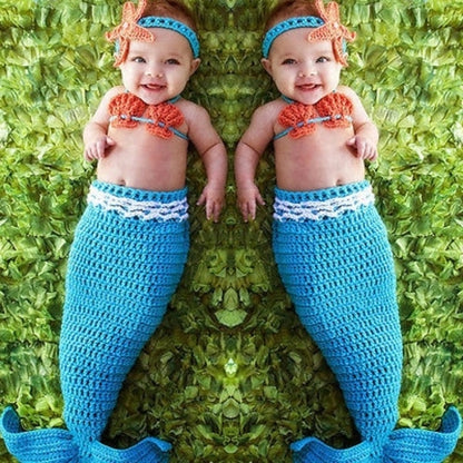 newborn photography props baby Costume Mermaid