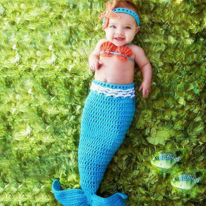 newborn photography props baby Costume Mermaid