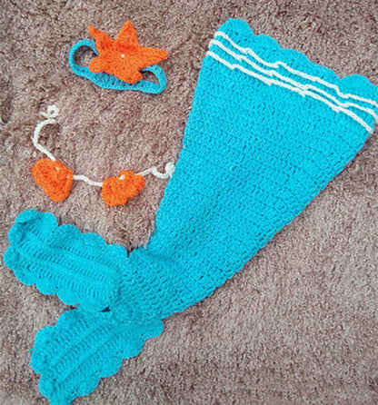 newborn photography props baby Costume Mermaid