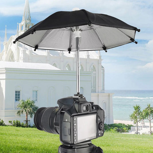 New Design DSLR Camera Umbrella Universal Hot Shoe Cover Photography Accessory Camera Sunshade Rainy Holder for Canon Sony Nikon