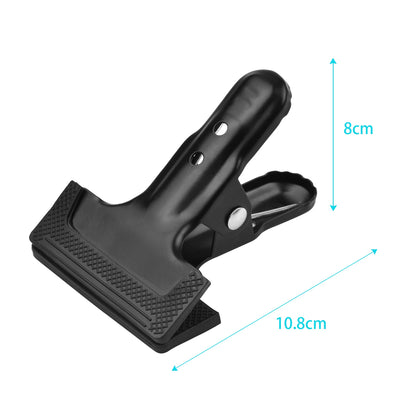 Heavy Duty Spring Metal Clip Photography Backdrop Clamps Background Support Holder with Rubber Protective Pad Photo Studio Photo